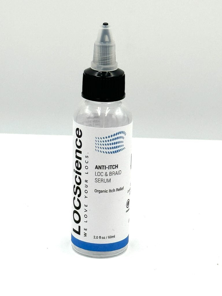 Anti-Itch Loc and Braid Serum for itchy scalp relief, loc maintenance, and braid care - Natural Hair Growth Products