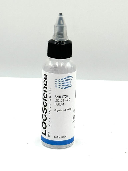 Anti-Itch Loc and Braid Serum for itchy scalp relief, loc maintenance, and braid care - Natural Hair Growth Products